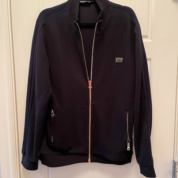 Dolce & Gabbana Man's Black Track Jacket - Picture 2 of 11